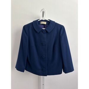 PENDELTON Vintage Wool Skirt Suit Navy | XS/S